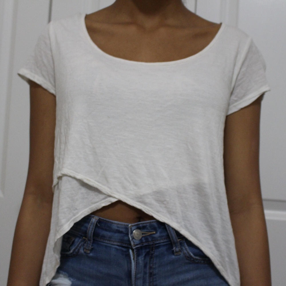 High Low Cream-colored Top